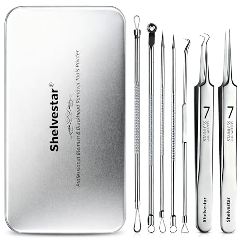 7-Piece Blackhead Remover Tool Kit | Stainless Steel Acne Extractor