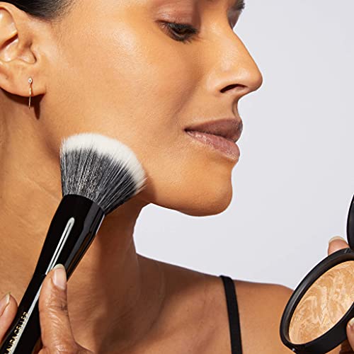 LAURA GELLER NEW YORK Full Face Brush Set - Retractable Airbrush Kabuki and Classic Bronzer Brush and Angled Blush Brush and Powder Brush