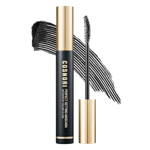 COSNORI Waterproof Mascara for Volume & Curl - Black, 0.24 fl. oz.