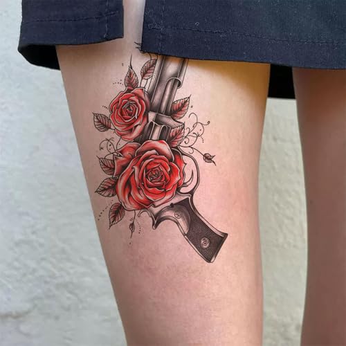 8 Sheets Waterproof Temporary Tattoo Stickers - Floral & Animal Designs