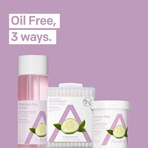 Almay Oil Free Eye Makeup Remover Pads, 80 Count