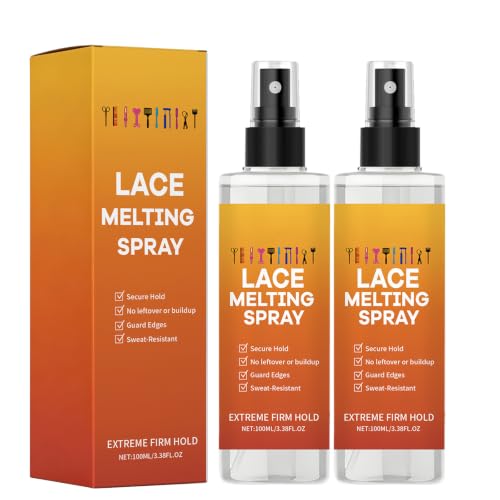Lace Melting Spray for Wigs - Extra Hold, Matte Finish (2 Pack)