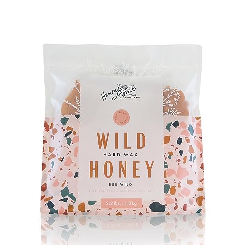 Honeycomb's Professional Hard Wax, All-Purpose, No Strips Needed, Solid Wax Honey Smooth Texture, Easy Removal, Peel-Off Wax (Wild Honey, 35.2 Ounce (Pack of 1))