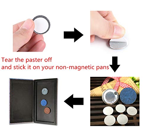 TUOKING 50 Pcs Metal Stickers for Magnetic Makeup Palettes
