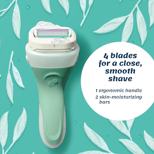 Sensitive Skin Women's Razor with 4 Aloe-Infused Blades