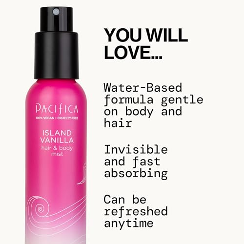 Pacifica Island Vanilla Body Mist - Alcohol-Free Perfume, 5 oz
