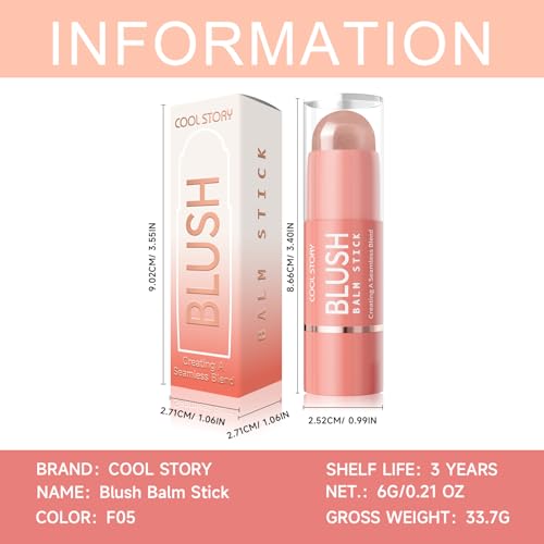 Blush Balm Stick - Sunset Coral Long-Wear Cheek Color
