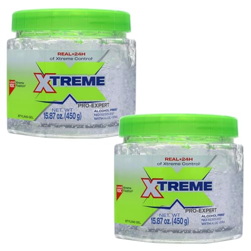 Xtreme Pro Clear Styling Gel, 15.87 Oz (Pack of 2)