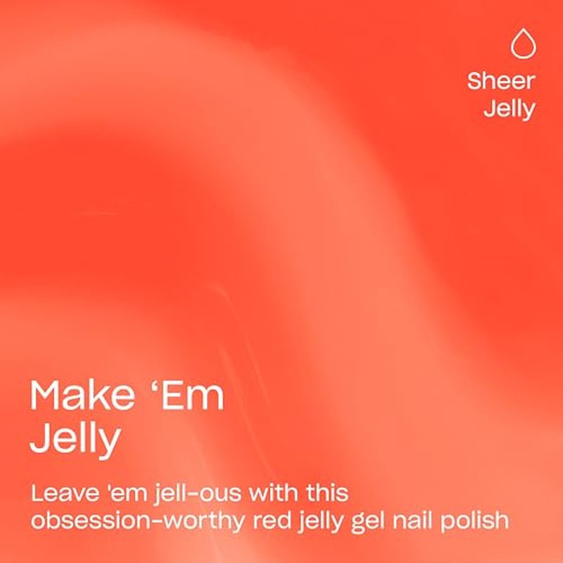 OPI Make 'Em Jelly Red Gel Nail Polish - Long Lasting & Vegan