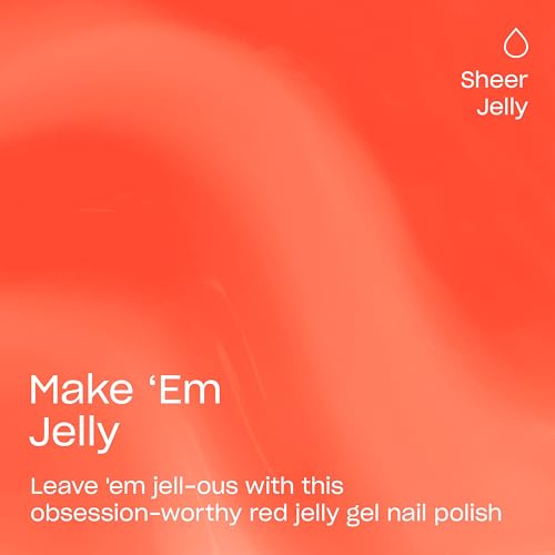 OPI Make 'Em Jelly Red Gel Nail Polish - Long Lasting & Vegan