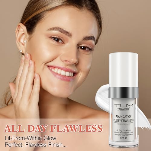 Color Changing Foundation Liquid Base SPF 15 - 2 Pack