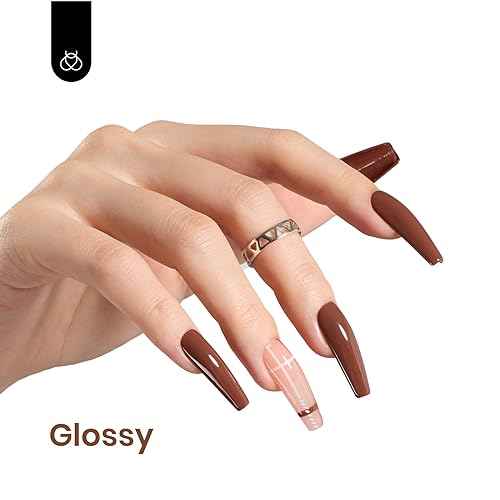Beetles Brown Gel Nail Polish 15ml 0.51oz Chocolate Coffee Gel Polish Soak Off Uv LED Nail Lamp Fall Gel Polish Nail Art Manicure Salon DIY Home Gift for Women