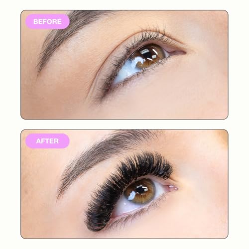 Curacoro Easy Fan Eyelash Extensions 0.03mm D Curl 10mm