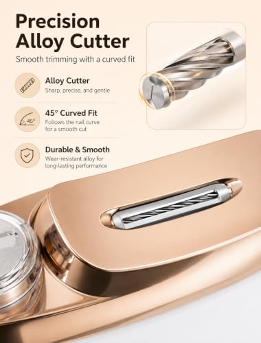 Electric Nail Clipper with LED Light & Storage for Seniors