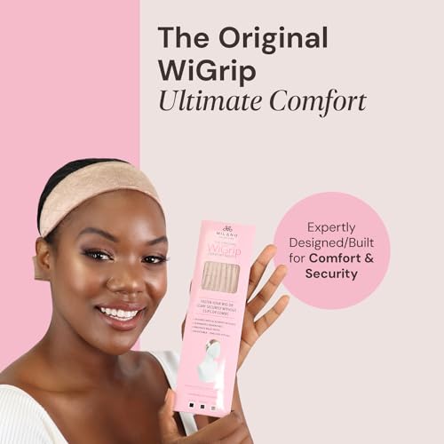 Milano Collection WiGrip Non-Slip Comfort Wig Grip Band - Adjustable, Nude