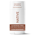 Native Deodorant Coconut & Vanilla, 2.65oz - Natural, Aluminum-Free, 72-Hour Odor Control for Men & Women