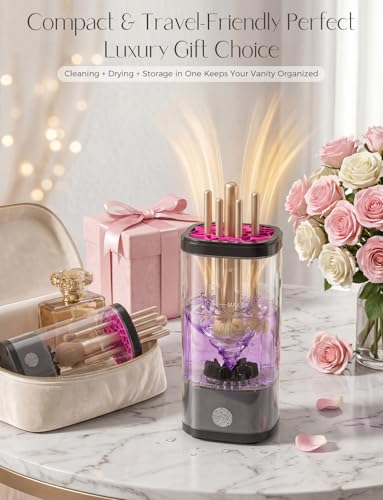 Electric Makeup Brush Cleaner - 3 in 1 Rechargeable Tool