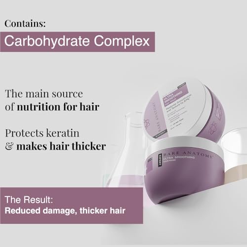 Bare Anatomy Ultra Smoothing Hair Mask - Deep Conditioning for Dry & Frizzy Hair 250g