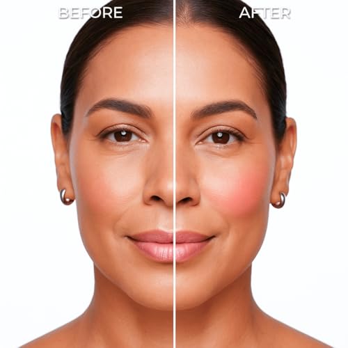 LUMINESS Color-Changing Liquid Blush with Hyaluronic Acid & Vitamin E, Hydrating Cheek Tint for All Skin Tones