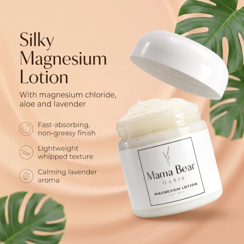 Mama Bear Oasis Magnesium Cream 3-Pack for Feet - Natural Relaxation Lotion