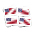 American Flag Temporary Tattoos/Perfect for 4th July - Memorial Day - Veterans Day/Patriotic Body Art/Skin Safe/Removable (American Flag 48pk)