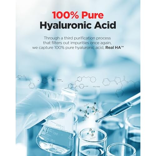 WELLAGE Real Hyaluronic Cream 100, Pure Hyaluronic Acid Korean Face Moisturizer with Ceramide Panthenol Squalane Vitamin B5 Niacinamide - Hydrating face moisturizer, Hypoallergenic, 1.69oz.