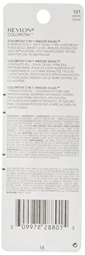 Revlon ColorStay 2-in-1 Waterproof Eyeliner Pencil 0.01 Oz Onyx