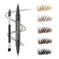 5-Shade Microblading Eyebrow Pen - Dual Tip Brow Marker with Spoolie