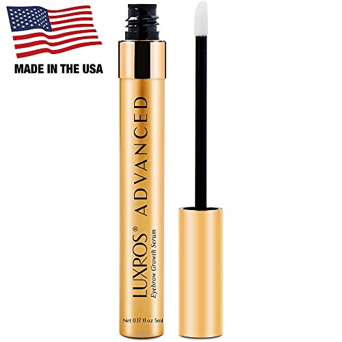 Plant-Based Lash & Brow Growth Serum Bundle: Eyelash Growth Serum 5ML + LUXROS Advanced Eyebrow Growth Serum 5ML - Thick, Strong Lashes & Brows - No Parabens - Made in USA
