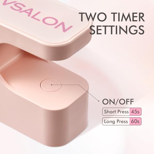VSALON Press On Nails Short Almond Lavender Purple Cat Eye Design, 32 Pcs in 16 Sizes, Reusable Nail Kit with Long-Lasting UV Glue, Adhesive Tabs, Nail Glue & Nail Lamp