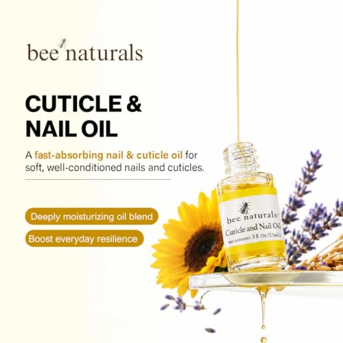 Bee Naturals Nail & Cuticle Oil 0.5 oz - Deep Moisture for Dry Cuticles