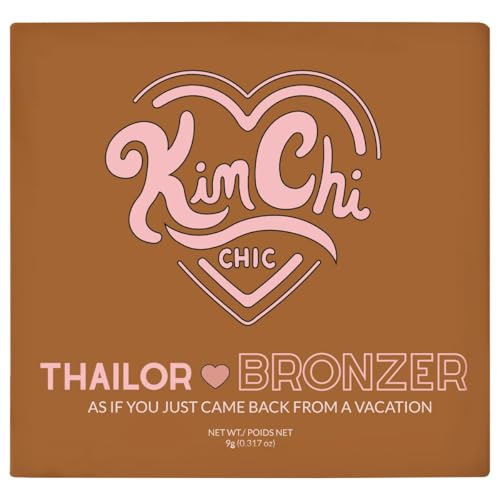 KimChiChic Beauty Thailor Bronzer, Silky Matte Finish for a Sun-Kissed Glow, Buildable Formula, Heart-Shaped Compact with Mirror, Cruelty-Free, I Went to Malibu