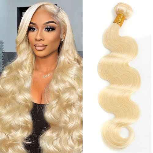 613 Blonde Body Wave Bundles Human Hair 18 inch 100% Unprocessed Virgin Human Hair Bundles 12A Quick Weave Human Hair Extensions