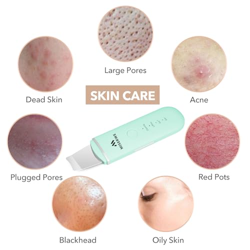 MISERWE Face Skin Scrubber with 4 Modes - Pore Cleaner & Facial Exfoliator