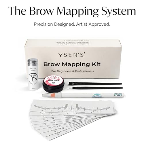 Professional Eyebrow Mapping Kit with Pre-Inked String & Tools