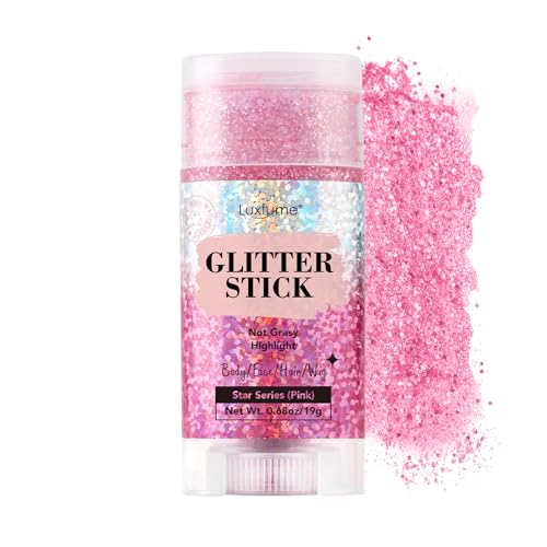 Pink Glitter Stick for Hair & Body – Festival Ready Shimmer
