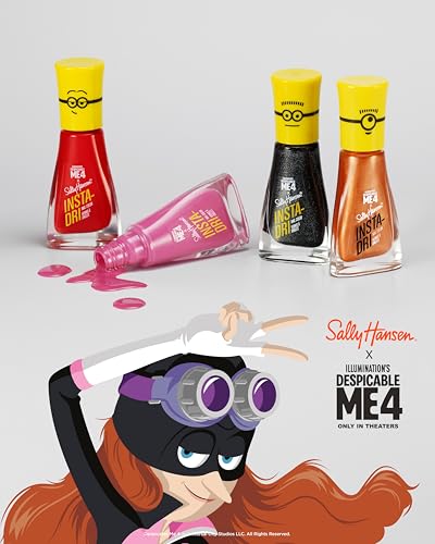 Sally Hansen Insta-Dri® X Despicable Me, Hella Yella, Quick Dry, Long Lasting, Streak-Free Shine, Yellow Nail Polish