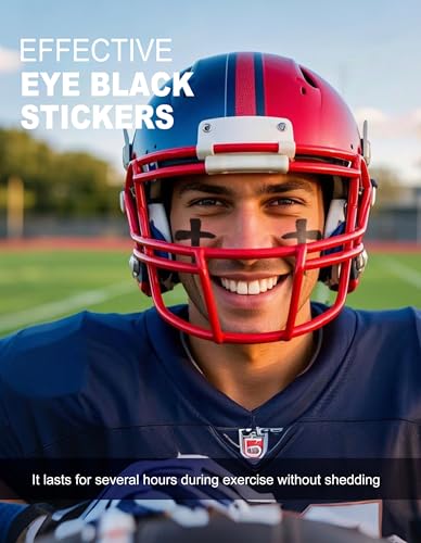 48 Pairs Eye Black Stickers for Sports & Parties