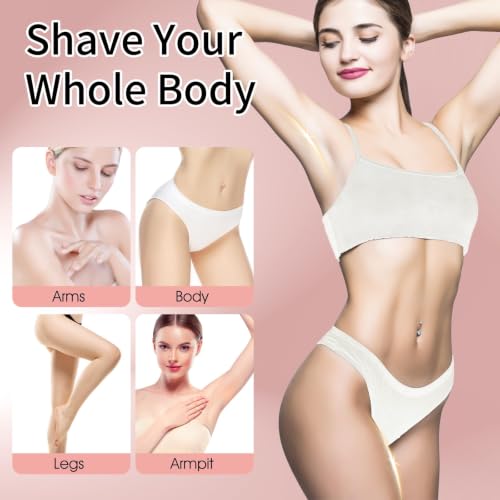 Mosago 7-Head 5-in-1 Women's Rechargeable Electric Razor - Wet & Dry Shaver