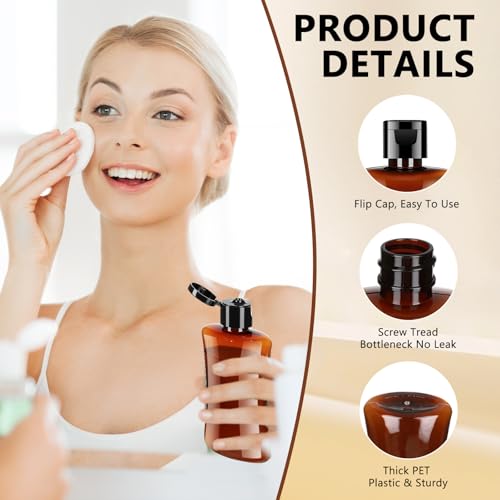 Domensi 50 Pcs 3.4 oz Travel Bottles Bulk Plastic Squeeze Empty Lotion Bottles with Flip Cap Small Portable Travel Leak Proof Refillable Cosmetic Container for Toiletries Liquid Shampoo