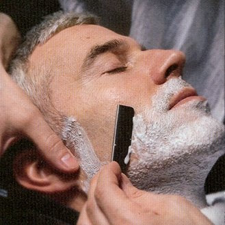 Macs Black & Gold Stainless Steel Straight Razor with Exchangeable Blade
