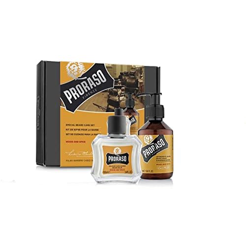 Proraso Beard Care Duo Kit for New or Short Beards with Beard Balm and Wash