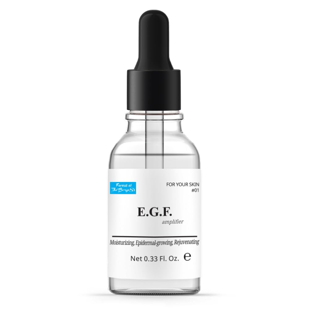 Facial Serums: Volufiline Oil for Skin Elasticity, EGF for Epidermal Growth Factor, Idebenone for systhetic Coenzyme Q10, 0.33 fl.oz. each