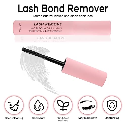 Cluster Lash Extension Kit, 392 Pcs D Curl with Glue & Remover