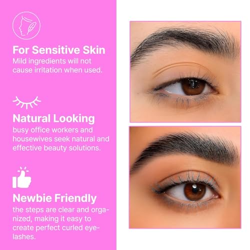 Korean Lash Lift Kit - 5 Sets for At-Home Eyelash Perming