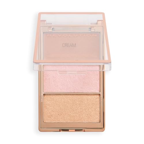 Revolution Highlight Icon Palette - Cream Powder Shimmer