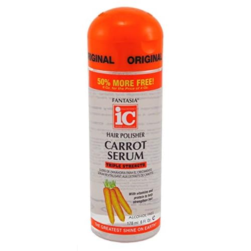 Fantasia Hair Polisher Carrot Serum Triple Strength 6 Ounce (178ml)
