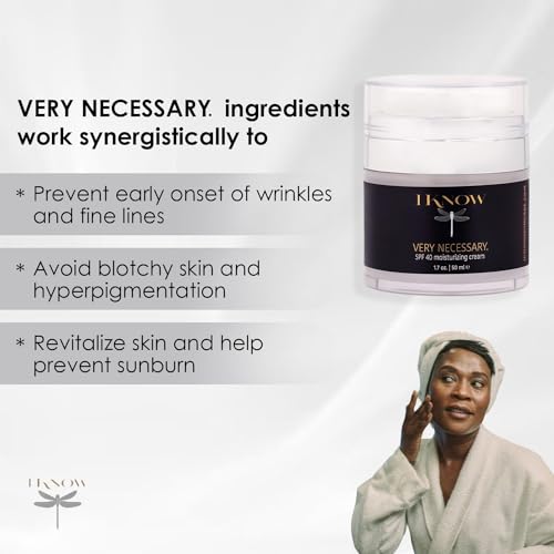 IKNOW VERY NECESSARY Broad Spectrum SPF 40 Skincare, Sun Protection Cream for UV Protection, Broad Spectrum SPF 40 Moisturizer Lotion for Pro-Aging, Spf 40 Facial Moisturizer and Sunblock
