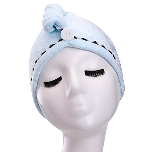 YYXR Microfiber Hair Drying Towel Ultra Absorbent Twist Hair Turban Drying Cap Hair Wrap