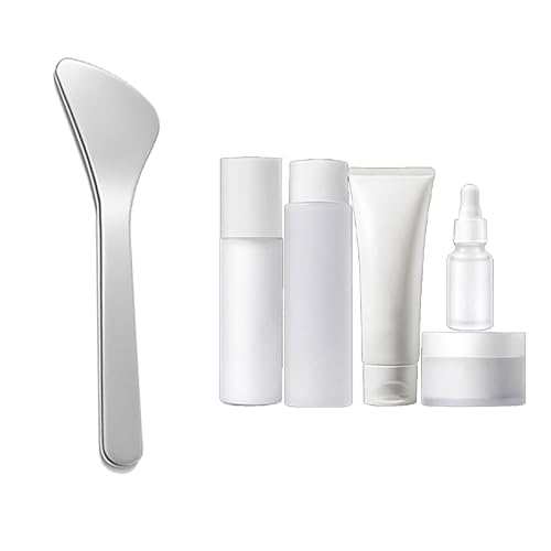 8Pcs Mini Stainless Steel Cosmetic Beauty Spatulas,Skincare Spatulas,Small Makeup Spatula, Makeup Cream Spoon,Mini Beauty Heart Spoons for Mixing and Sampling Masks Skin Care Creams Eye Cream